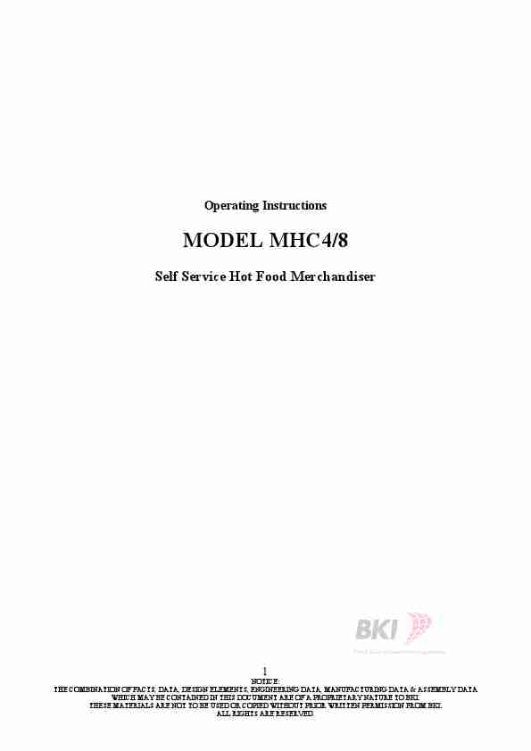 Bakers Pride Oven Food Warmer MODEL MHC48-page_pdf